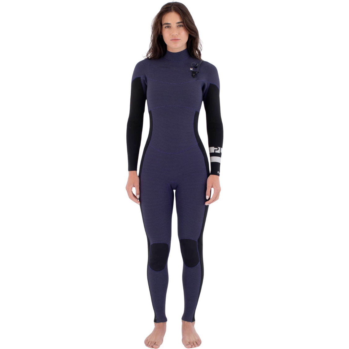 2026 Hurley Frauen Plus 4/3mm Brustreißverschluss Neoprenanzug WFS0012403 - Vintage Iris